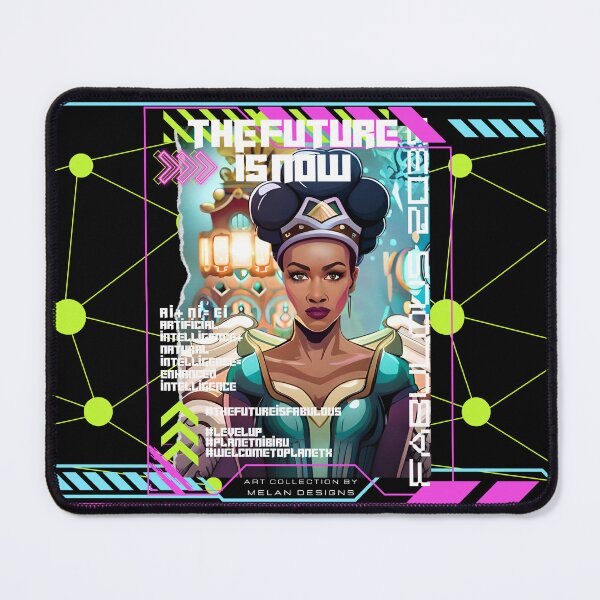 Item preview, Fabulous Woman Cyberpunk Futuristic The Future Is Now designed and sold by Melan Designs.
