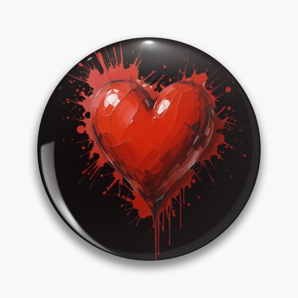 Item preview, Artistic Red Heart with Splashes  designed and sold by ElenaHrubes.