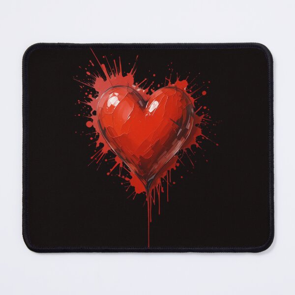 Item preview, Artistic Red Heart with Splashes  designed and sold by ElenaHrubes.