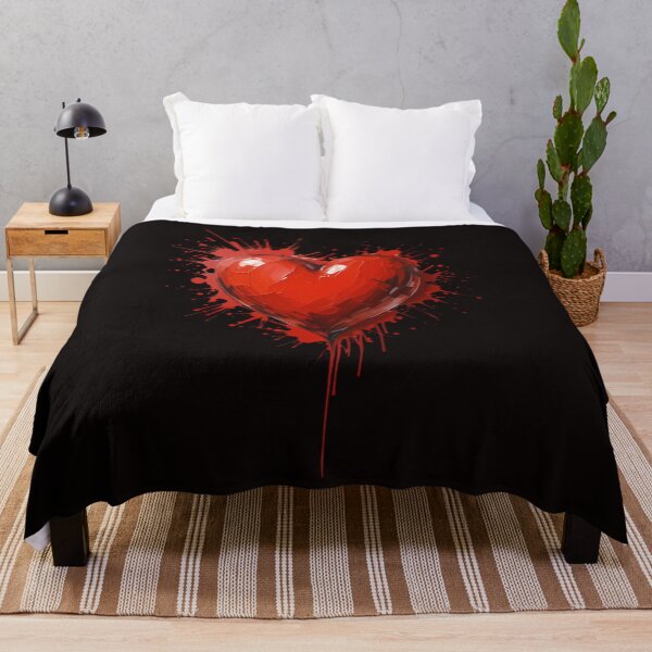 Item preview, Artistic Red Heart with Splashes  designed and sold by ElenaHrubes.