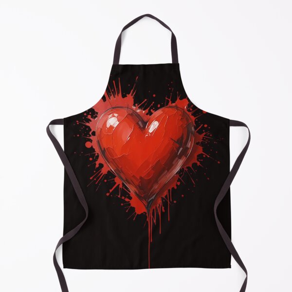 Item preview, Artistic Red Heart with Splashes designed and sold by ElenaHrubes.