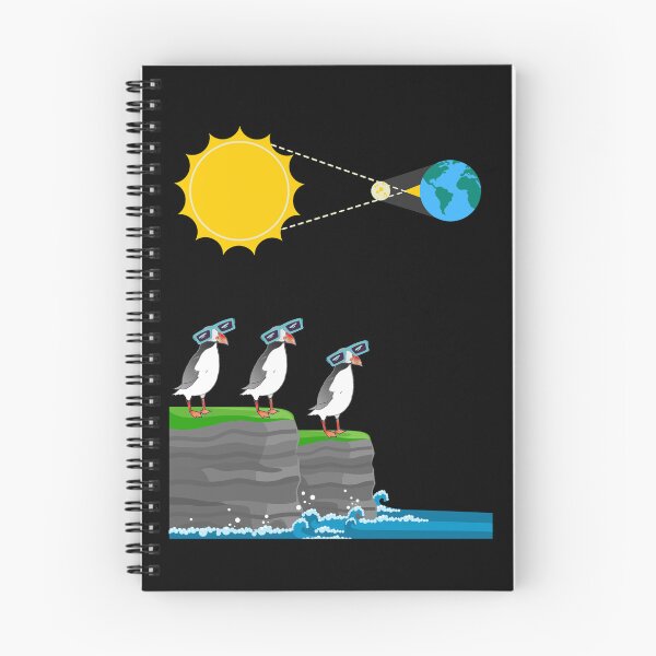 Item preview, Solar eclipses illustration eclipse glasses Puffin lover  designed and sold by Artstastic.