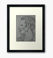 Ryan Giggs portrait Framed Print