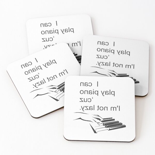 Item preview, Mirrored Message Motivation Piano Not Lazy Art designed and sold by TerScott.