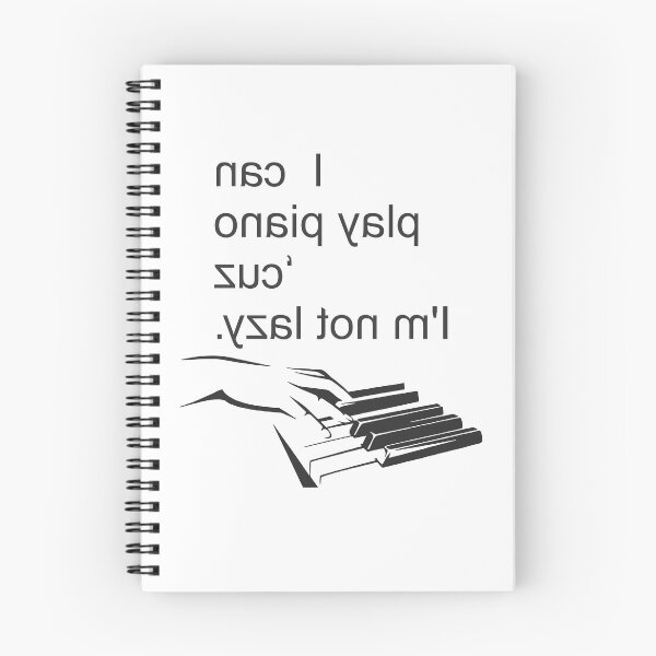 Item preview, Mirrored Message Motivation Piano Not Lazy Art designed and sold by TerScott.