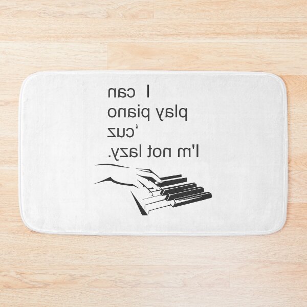 Item preview, Mirrored Message Motivation Piano Not Lazy Art designed and sold by TerScott.