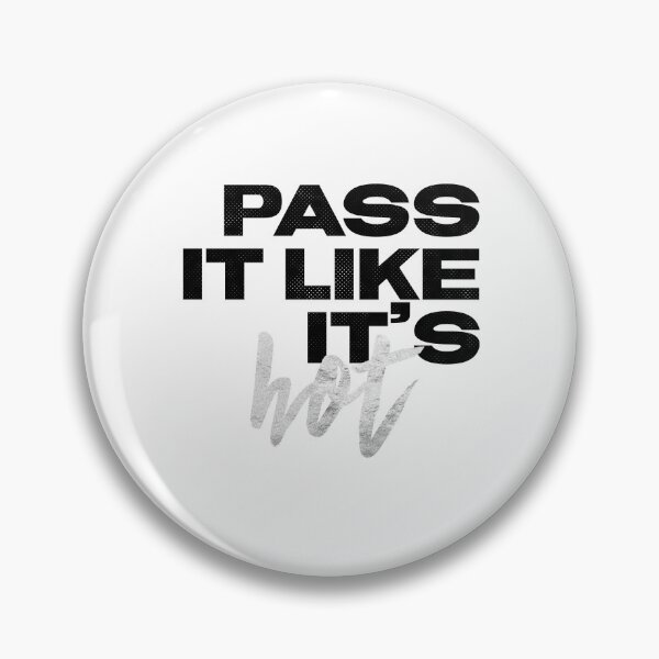 Item preview, Pass It Like It’s Hot Black and Silver Foil - Fun and Sporty T-shirt or Sticker for Volleyball or Basketball  designed and sold by Stickers by @molllyclare.
