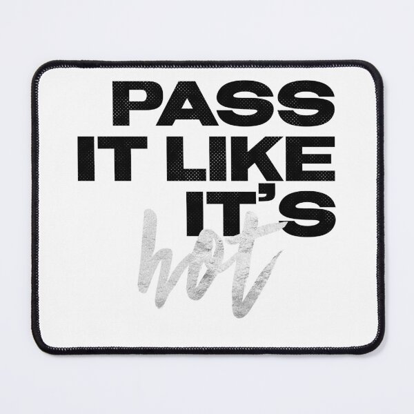 Item preview, Pass It Like It’s Hot Black and Silver Foil - Fun and Sporty T-shirt or Sticker for Volleyball or Basketball designed and sold by Stickers by @molllyclare.