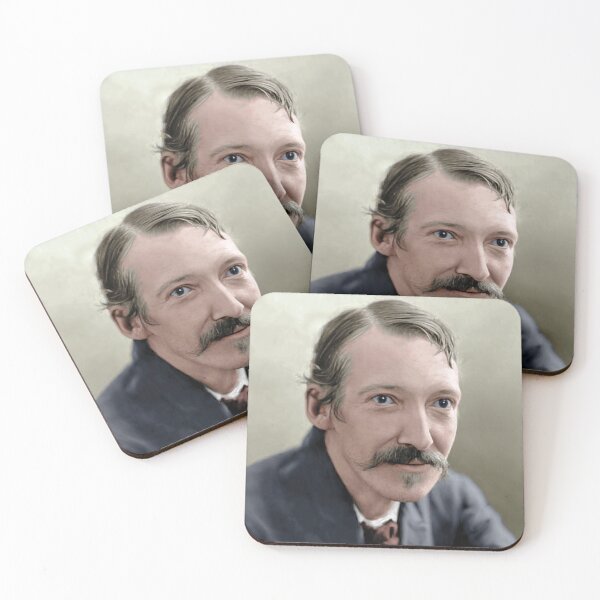 Item preview, Robert Louis Stevenson 1893 designed and sold by PatSeg Photos.