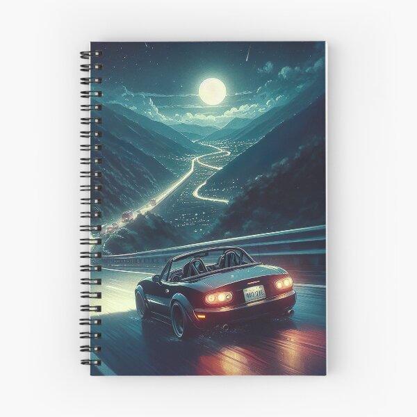 Item preview, Mazda Miata on a Mountain Road Poster Background designed and sold by MnDShirts.