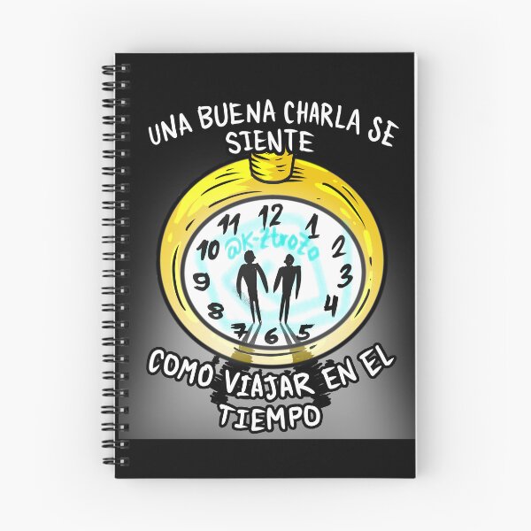 Item preview, Una buena charla se siente como viajar en el tiempo -  A good conversation feels like time travel - back to the future - reloj designed and sold by Kztrozo.
