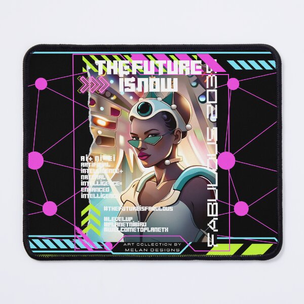 Item preview, Fabulous Cyberpunk Woman Futuristic The Future Is Now designed and sold by Melan Designs.
