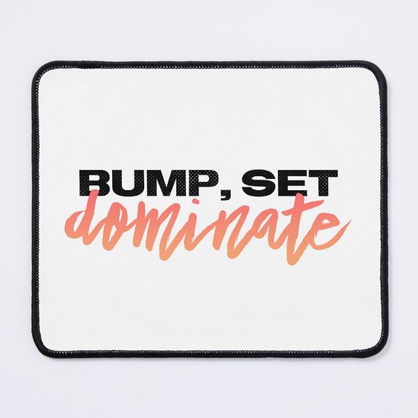 Item preview, Bump, Set, Dominate Black and Orange Ombré - Sporty Volleyball Quote Sticker designed and sold by Stickers by @molllyclare.