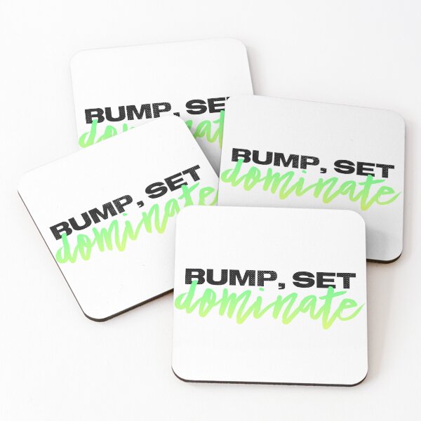 Item preview, Bump, Set, Dominate Black and Green Ombré - Sporty Volleyball Quote Sticker designed and sold by Stickers by @molllyclare.