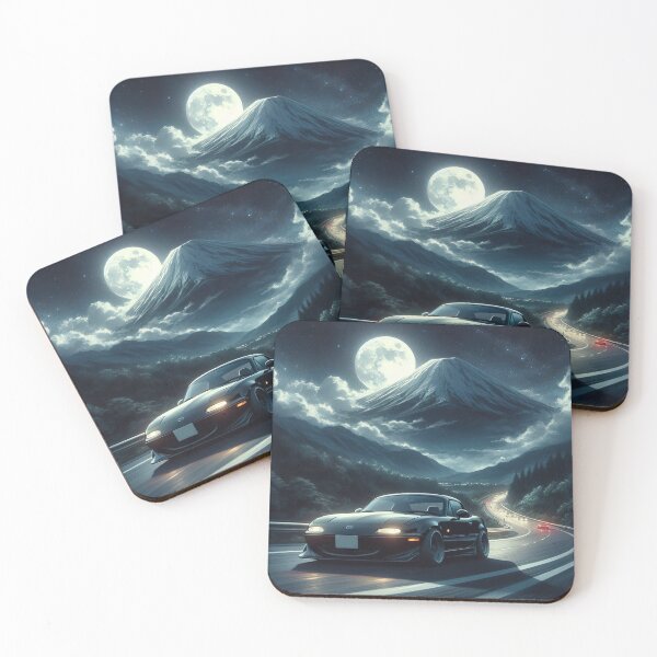 Item preview, Mazda Miata Nighttime Mountain Road  designed and sold by MnDShirts.