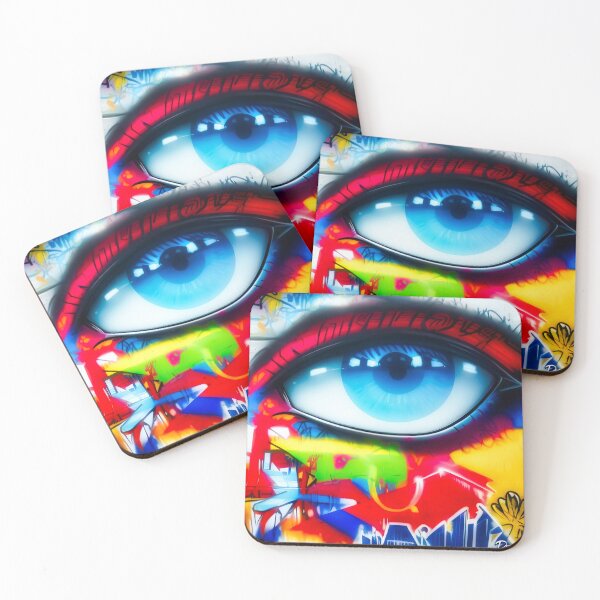 Item preview, Abstract graffiti human eye designed and sold by Drone-tees.