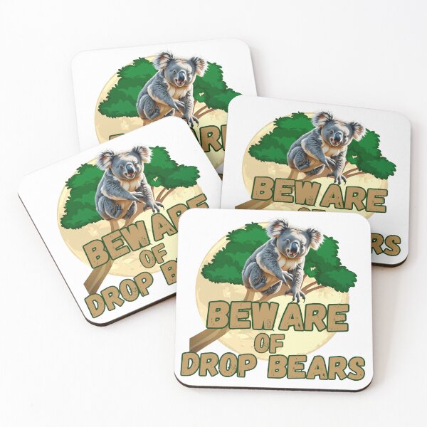 Item preview, Beware of Drop Bears Funny Koala Design designed and sold by JCRockDesign.