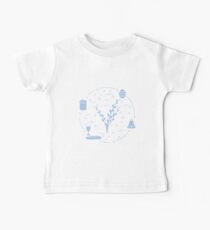 Easter cake, willow branches, bell, bowl, egg. Baby Tee