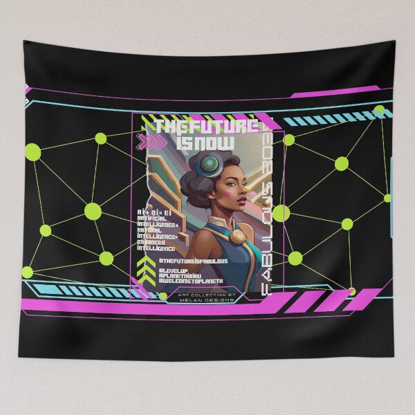 Item preview, Fabulous Cyberpunk Futuristic Woman The Future Is Now  designed and sold by Melan Designs.
