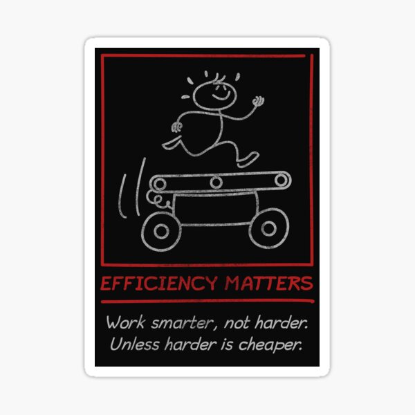 Item preview, DEMOTIVATION 01 - Efficiency Matters designed and sold by Sticksy Malone.