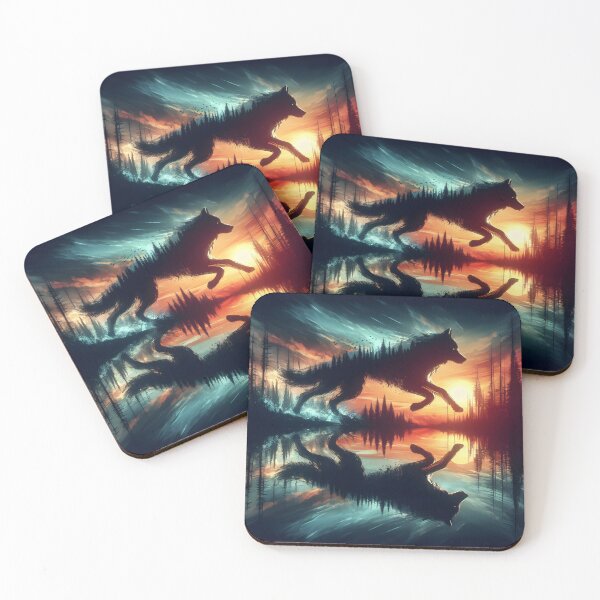 Item preview, Wolf Reflection, Ai Generated Art  designed and sold by ACC .