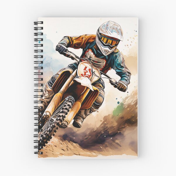 Item preview, A dynamic illustration of a motocross rider in action, with vibrant splashes of color and motion designed and sold by homydesign.