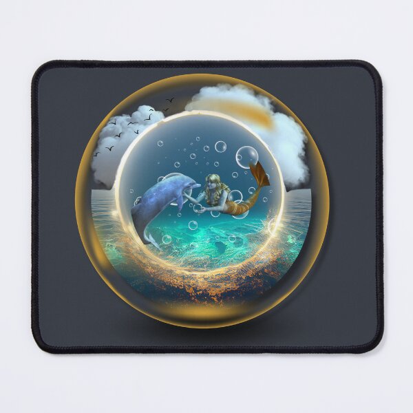 Item preview, Ocean Enchantment: The Love Between Dolphin and Mermaid designed and sold by Pierp7.