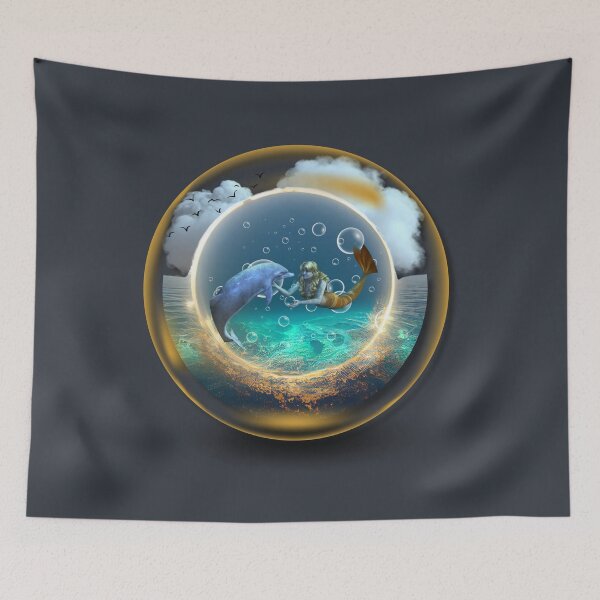 Item preview, Ocean Enchantment: The Love Between Dolphin and Mermaid designed and sold by Pierp7.