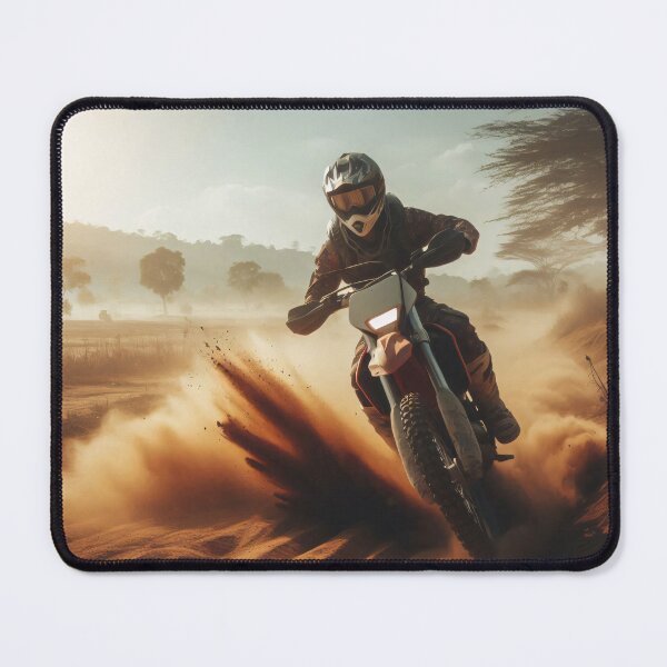 Item preview, Dynamic motocross rider tackling tough desert terrain designed and sold by homydesign.