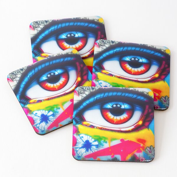 Item preview, Abstract graffiti human eye designed and sold by Drone-tees.