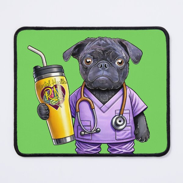 Item preview, Psych Nurse Puggy designed and sold by FivePugs.