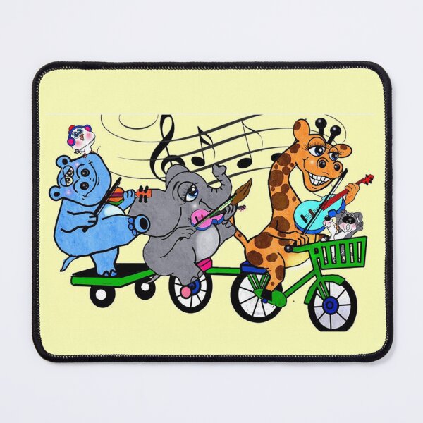 Item preview, Animals - Music time of Hippo , Elephant and Giraffe designed and sold by Shirley cute art .