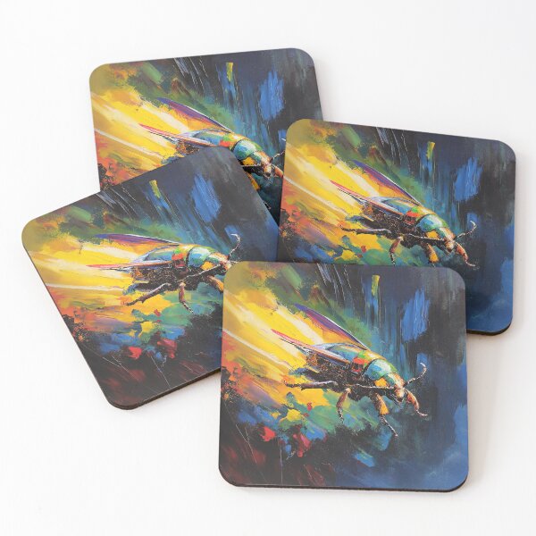 Item preview, Vibrant Flying Beetle: Oil Painting Style designed and sold by Paalokas.