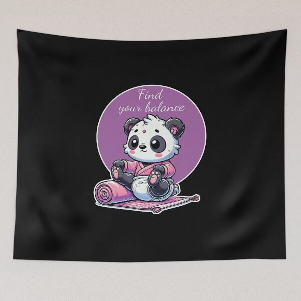 Item preview, Cute panda in child pose designed and sold by lAnJefurtifeu.