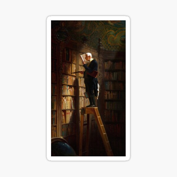 Item preview, The Bookworm by Carl Spitzweg designed and sold by JLClassics.