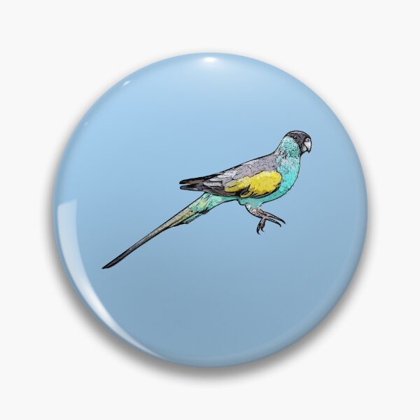 Item preview, Hooded Parrot Black Alternate Design  designed and sold by designsasstultd.