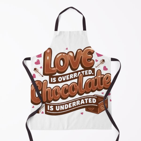 Item preview, LOVE IS OVERRATED. CHOCOLATE IS UNDERRATED designed and sold by likbatonboot.