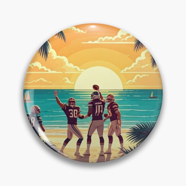 Item preview, Sunset Football Paradise: Tropical Beach Sports Art designed and sold by ashrafzain.
