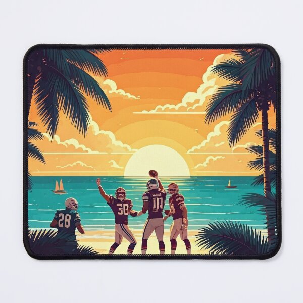 Item preview, Sunset Football Paradise: Tropical Beach Sports Art designed and sold by ashrafzain.