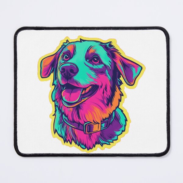 Item preview, multicolored dog designed and sold by PintArteStudio.