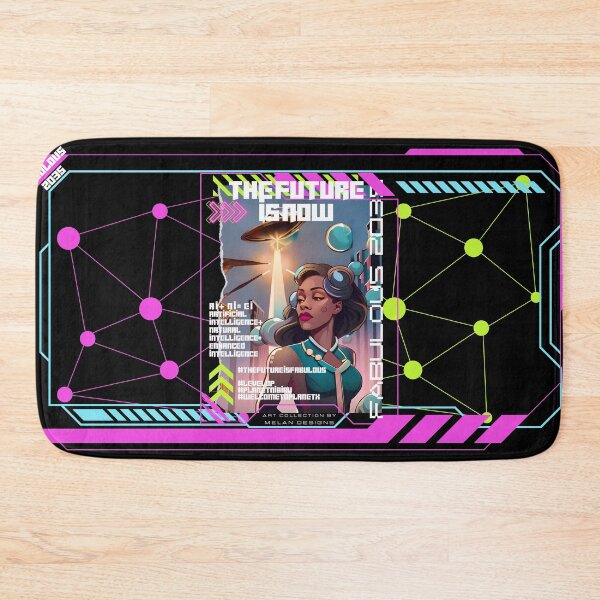 Item preview, The Future Is Now Fabulous Woman Futuristic Cyberpunk  designed and sold by Melan Designs.