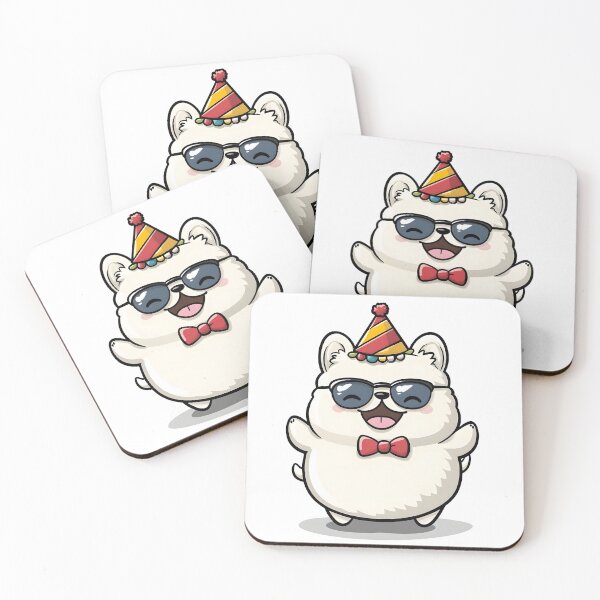 Item preview, Happy dog with cone hat designed and sold by vambrosio15.