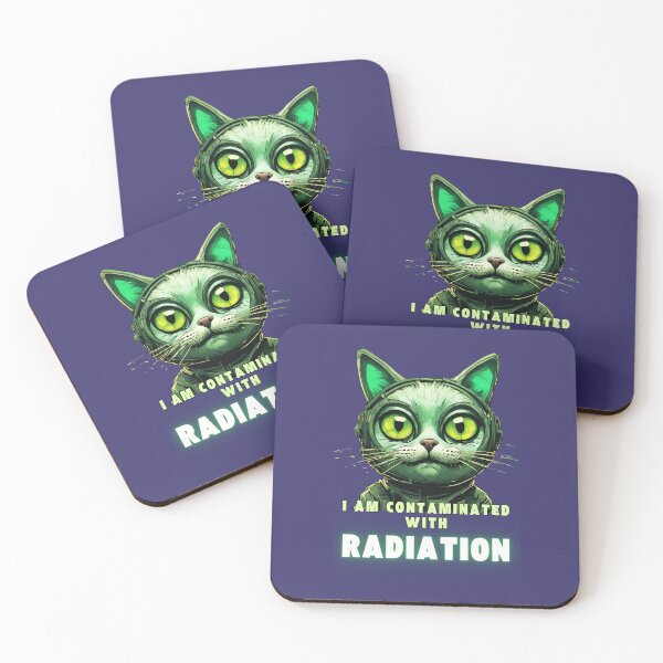 Item preview, Funny cat meme Contaminated with radiation  designed and sold by Mayaart83.