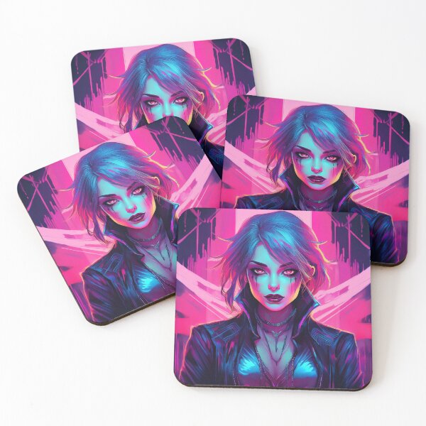 Item preview, Graffiti synthwave Female Vampire Goddess designed and sold by Boxing Kangaroo Retail Company.