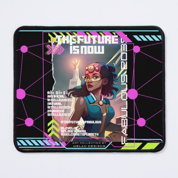 Item preview, Fabulous Woman Cyberpunk Futuristic The Future Is Now designed and sold by Melan Designs.