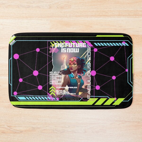 Item preview, Fabulous Woman Cyberpunk Futuristic The Future Is Now  designed and sold by Melan Designs.