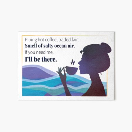 Artikel-Vorschau von Kaffeetrinken am Meer, designt und verkauft von Oh My Ocean! & Other Collections.