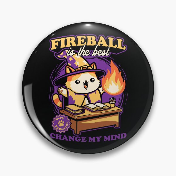 Item preview, Wizard Cat Fireball - Cute RPG Pet designed and sold by Studio Mootant.