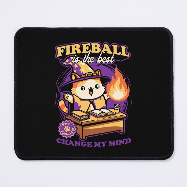 Item preview, Wizard Cat Fireball - Cute RPG Pet designed and sold by Studio Mootant.