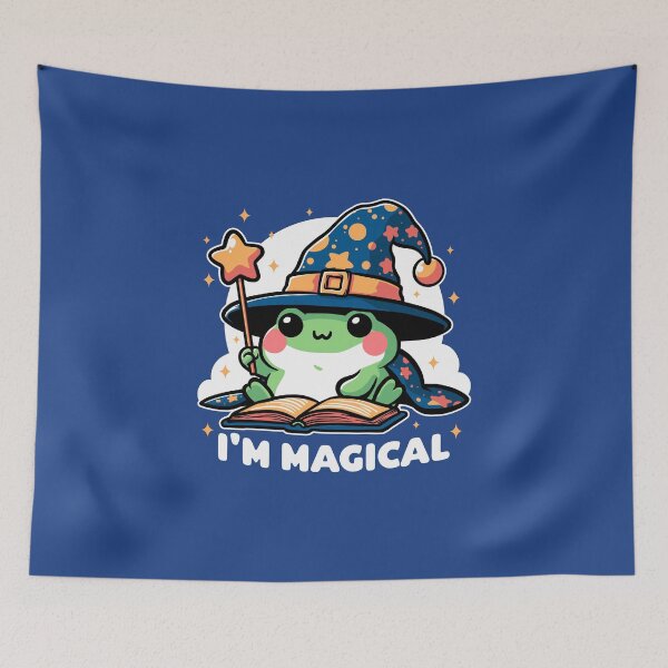 Item preview, Magical Wizard Frog - Cute RPG Pet designed and sold by Studio Mootant.